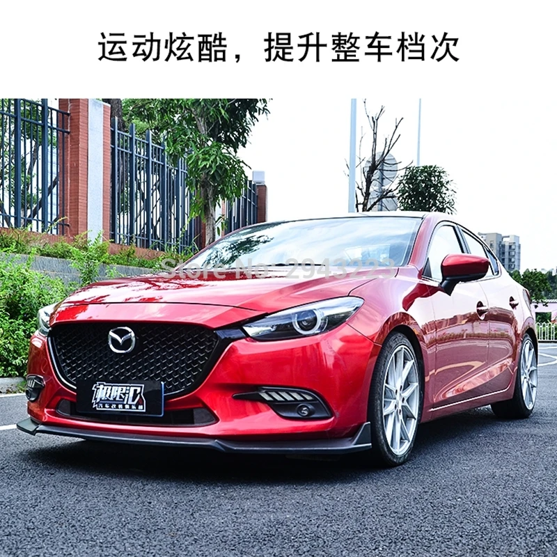 Автомобильный Стайлинг для Mazda 3 Axela ABS пластик черный цвет передний бампер решетка верхняя решетка Передняя решетка Защитная крышка