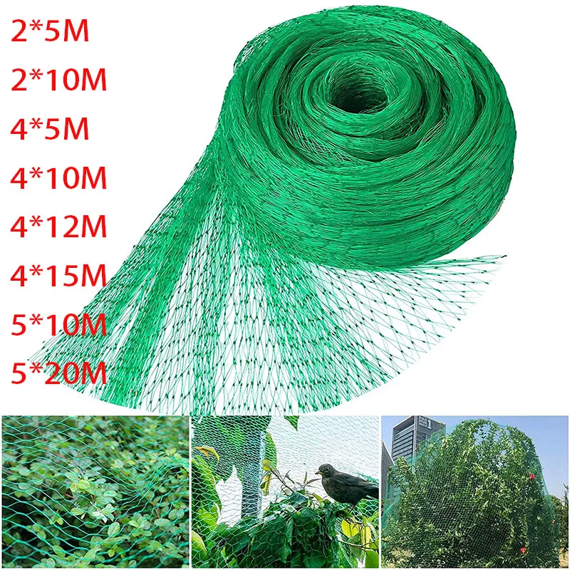 Rete Anti Uccelli In Nylon 30x15 M – Protezione Giardino Per Frutteti, Vigneti, Orti E Stagni – Maglia Doppia Resistente