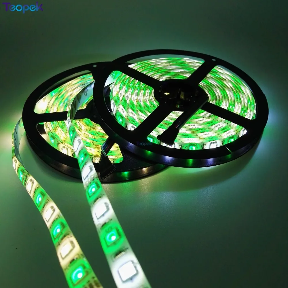 RGBW СВЕТОДИОДНАЯ лента SMD 5050 5 м 60 светодиодный/м 300 светодиодный s RGB+ холодный белый или теплый белый RGBWW RGBCW светодиодный скотч IP30/IP65/IP67 10 мм PCB DC12V