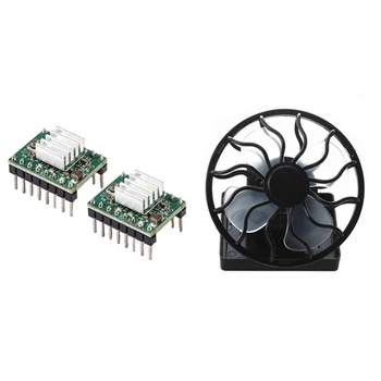 

1Pcs Fan Pocket Clips Solar Hat Sport Fan Cap & 2Pcs A4988 Reprap Stepper Motor Driver Module with Heatsink