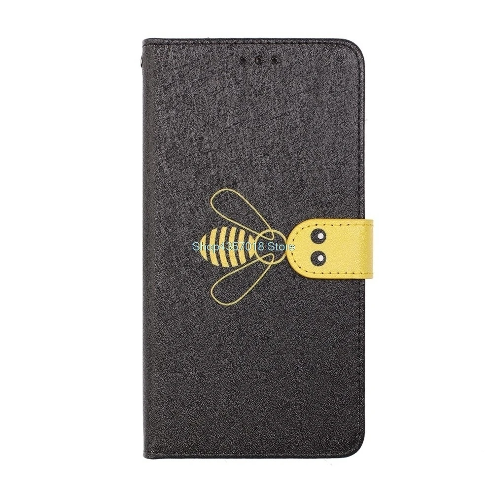Кожаные флип-чехлы для huawei P Smart POT LX1 LX2J LX3 LX1AF POT-LX1 POT-LX2J POT-LX3 чехол для телефона huawei PSmart - Цвет: Черный