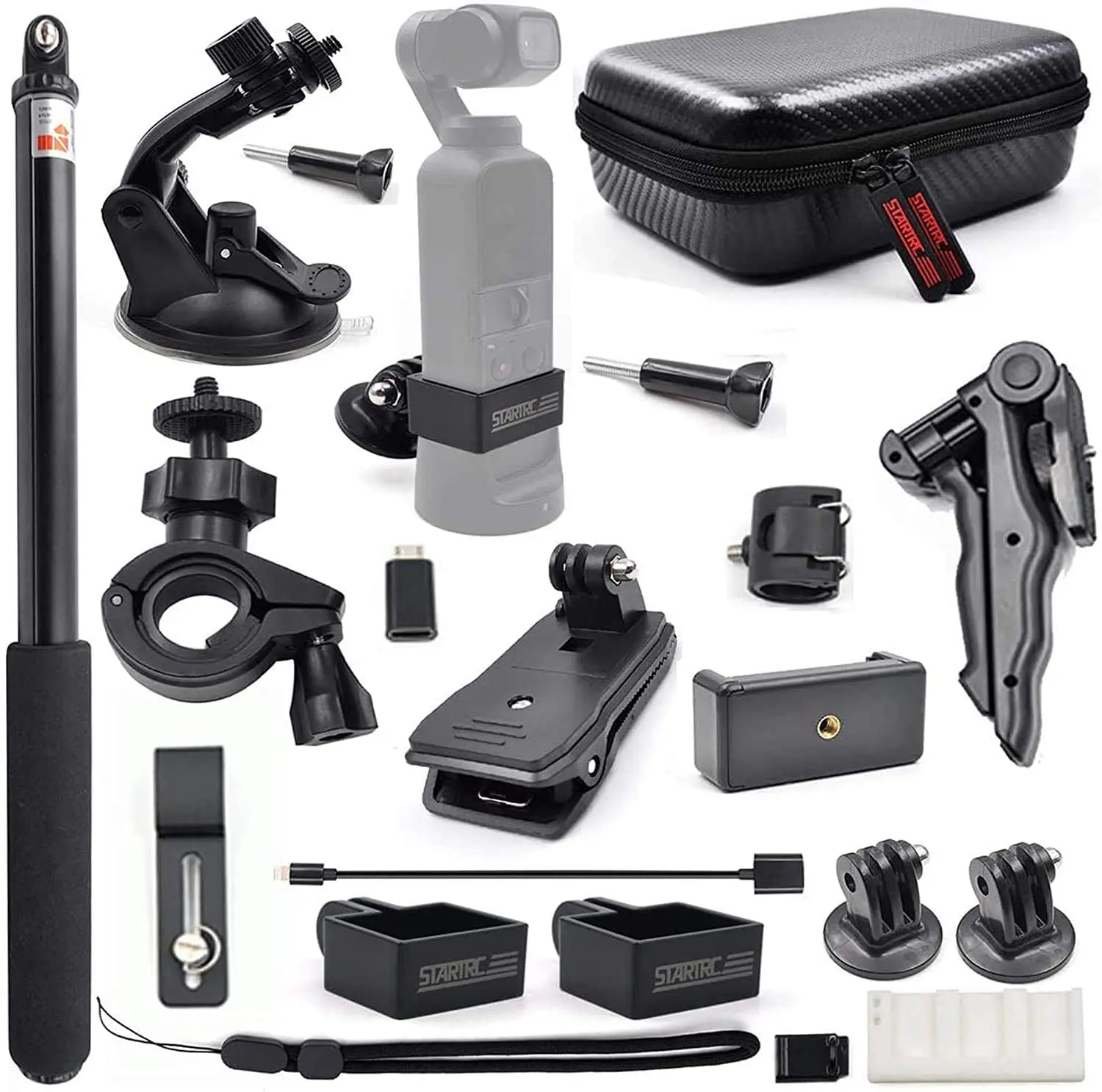 STARTRC OSMO Pocket 2 Expansion Accessories KitHandheld Sport Camera Mounts for DJI Pocket 2 Camera Accessories