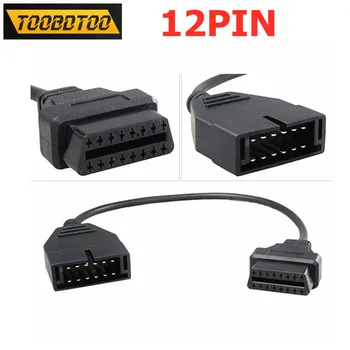 

For GM 12 Pin Connector to 16 Pin OBD OBDII Connector Work For GM Vehicles 12Pin For GM Adapter Diagnostic Extension Cable