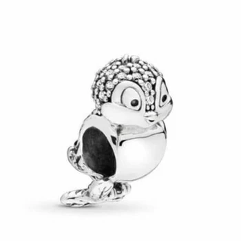 

Bird Charm 100% Real 925 Sterling Silver Animals Charms Fit Brand Bracelet Diy Jewelry
