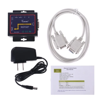 

DB9 RJ45 to RS232 Ethernet TCP/IP Serial Server Module Ethernet Device Communication Converter TXB022