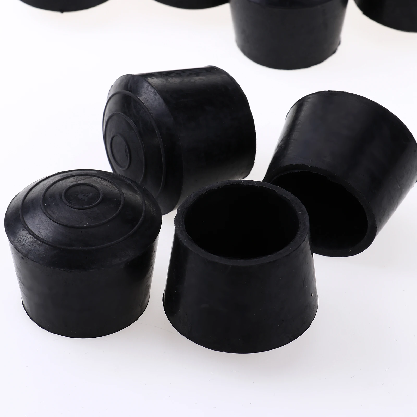 Rubber Round Chair Cups Floor Scratches Protectors Non-Slip Furniture Coasters Chair Cap Table Covers Felt Pad Transparent Furniture Feet Pads lidada2019 12Pcs Silicone Chair Leg Caps 