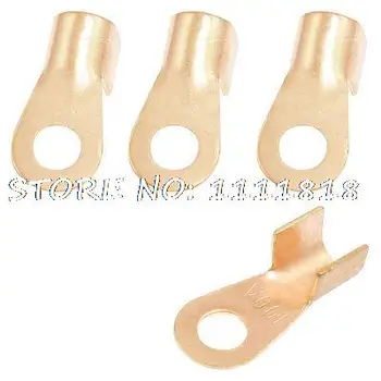 

4 Pcs Non Insulated 8mm Stud Copper Ring Terminals Wire Connectors 100A