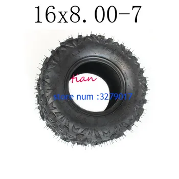 

Hot Sale Good Reputation 16x8.00-7 Vacuum Tyre ATV Tire Fit for ATV 50CC,90CC,70CC,110CC,125CC Outer Tyre