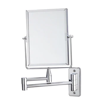 

Square Wall Mount 1X/2X Magnified Double Sided Makeup Shaving Vanity Mirror Wall Mounted Mirror Make Up Mirror