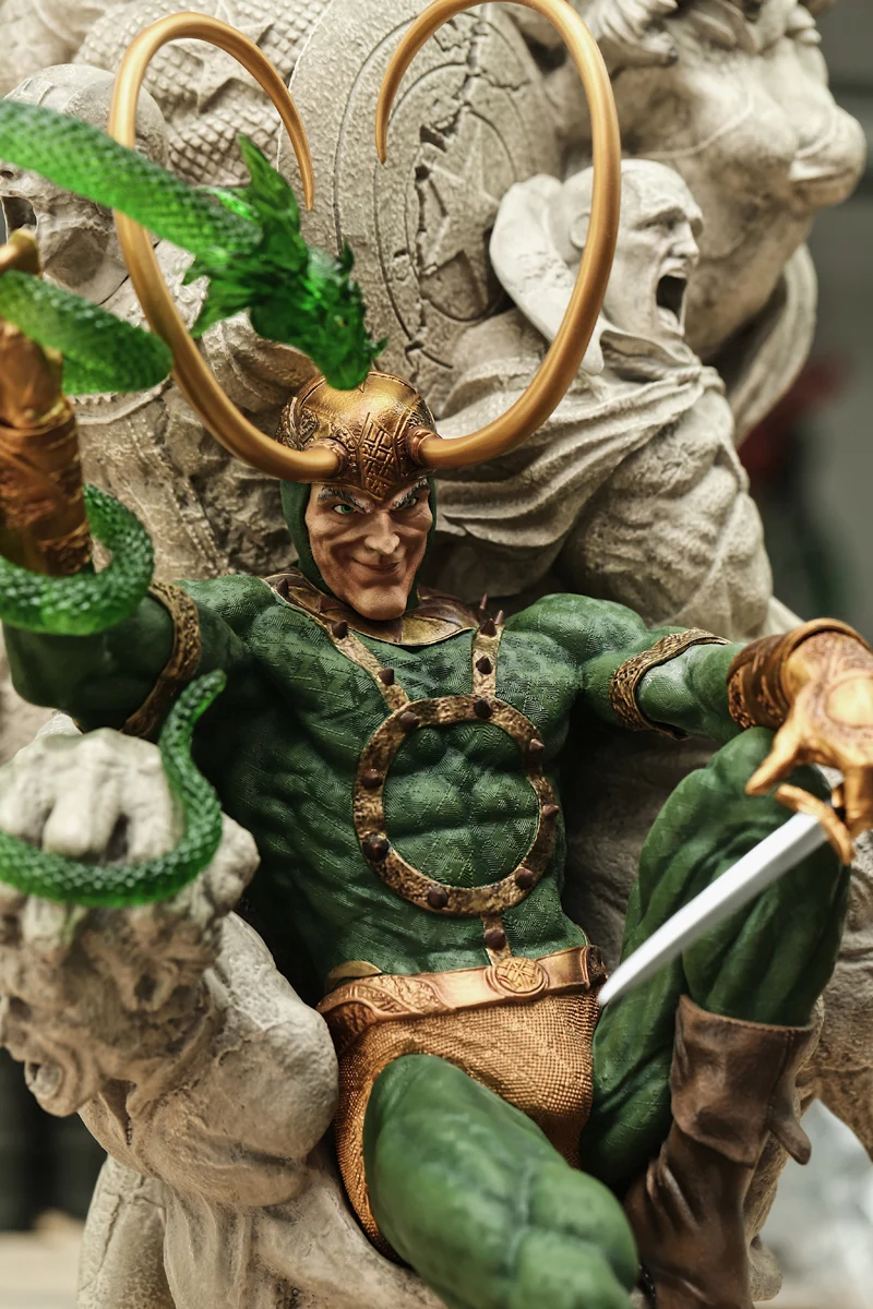 Высокое качество TFtoys пользовательские Marvel Loki трон Давид Перейра 1/4 весы смолы статуя Recast