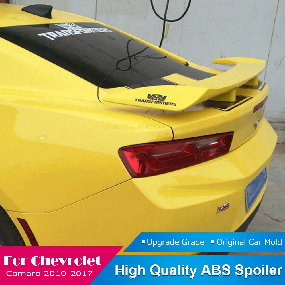 Fit For Chevrolet Camaro 2010 to 2017 Rear Spoiler ABS Material Primer Color Tail Trunk Wing Roof Protector | Автомобили и