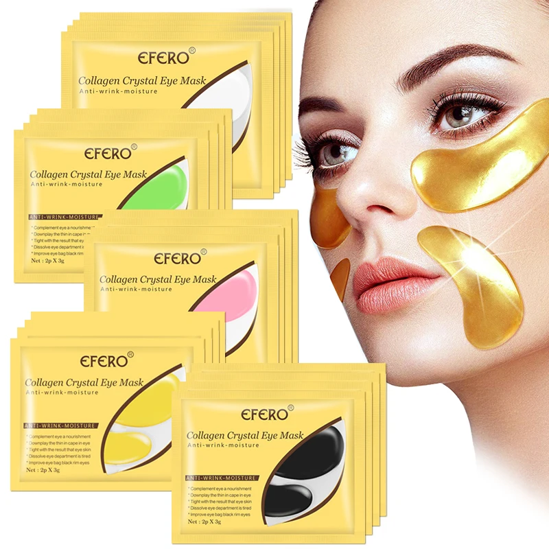 

24K Gold Eye Mask Collagen Crystal Eye Patches Dark Circle Puffiness Eye Bag Anti-Aging Anti Wrinkle Firming Face Mask Skin Care