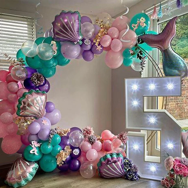 Little Mermaid Party Arch Balloons Garlands Under The Sea Mermaid Parti  Princess Girls One 1st Birthday Party Decor Babayshower - Party & Holiday  Diy Decorations - AliExpress