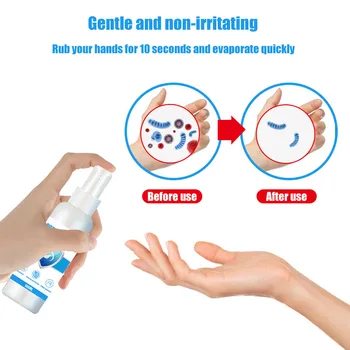 

100ml Alcohol Disposable Disinfection Household Cleaners Antiseptic Skin Cleaning Care Disinfectant Spray Hand Sanitizer ##4