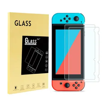 

2Pcs For Switch Tempered Glass Screen Protector Film Ultra Clear Slim Premium