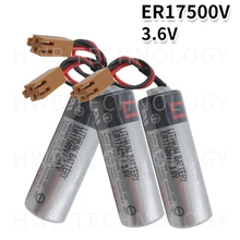 5 шт. ER17500V ER17/50 CS1W-BAT01 3,6 В 2700 мАч литиевая батарея plc с коричневыми штекерами разъемы