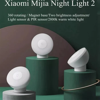 

XIAOMI Mijia Night Light2 LED Corridor Night Light Sensor Induction Night Lamp Smart Infrared Body Sensor Magnetic Attraction