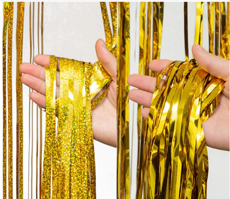 Девичник для детского шоу вечерние занавески из розового золота с бахромой