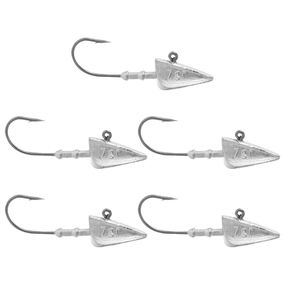 

5 Pcs Durable Fishing Hooks Outdoor Fishhooks Sea Fishing Hooks Angling Gear