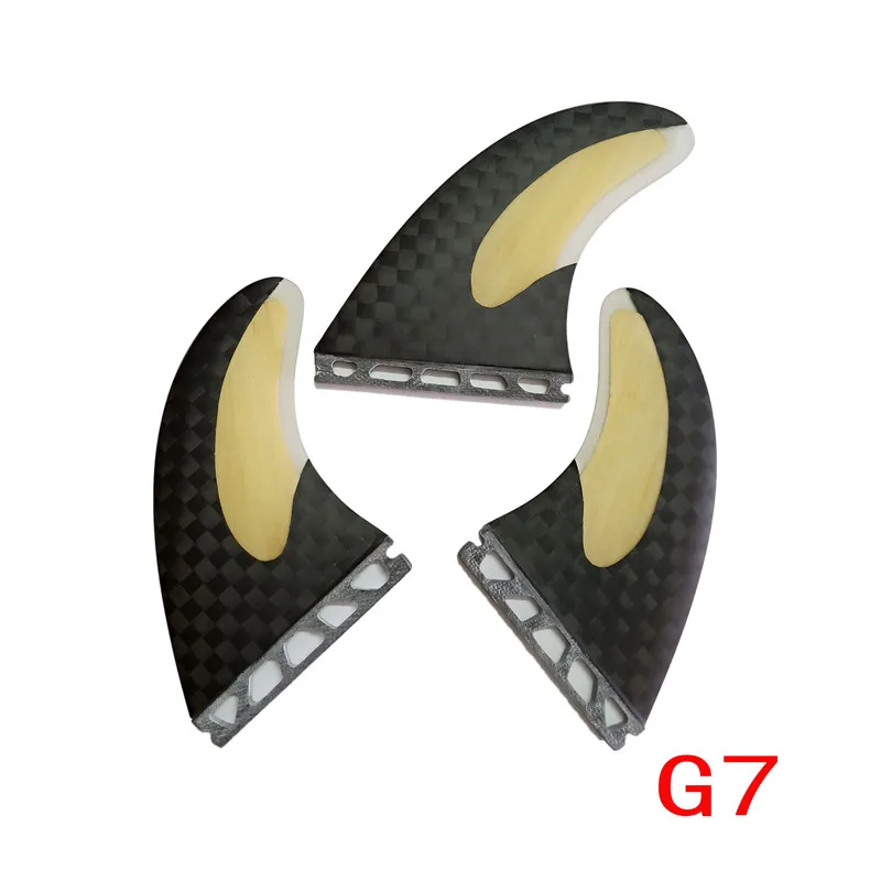 Ласты из карбоната для серфинга FUTURE plug Tri fin Набор для FUTURE box G5 G7 Размер стекловолокно бамбук с углеродом Лидер продаж серфинга - Цвет: Темный хаки