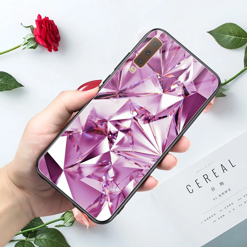Чехол для samsung A70 чехол для Galaxy A10 A30 A20 A40 A6 A8 плюс A7 A9 A3 A5 крышка ПК+ ТПУ чехол для телефона для samsung A50 - Цвет: A7ZLF