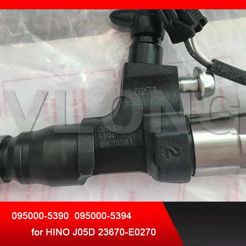 Подлинный и common rail топливный инжектор 095000-5390 095000-5394 для HINO J05D 23670-E0270