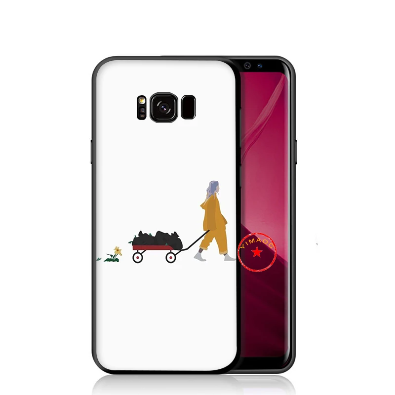 9 Billie Eilish Мягкий силиконовый чехол для samsung Galaxy S10 S10e S9 S8 Plus S7 Edge для samsung Note 10 9 8 Plus - Color: 9