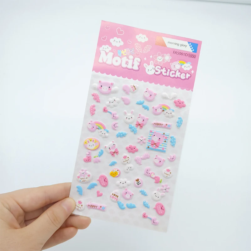 1 упак./лот Kawaii розовый кролик свинья Липкие заметки милый Скрапбукинг стикер