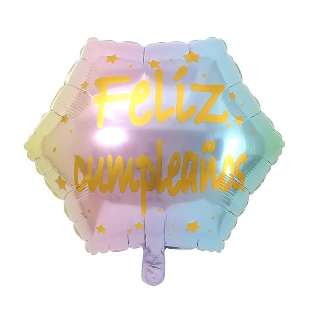 10 шт 18inch испанский фольга для дня рождения воздушные шары Feliz cumpleaños круглый Западной воздушные гелиевые шары вечерние украшения