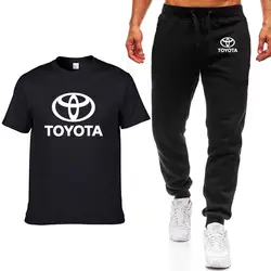 Модные летние мужские футболки Тойота автомобиль логотип печать хип хоп Повседневная хлопковая футболка с коротким рукавом высокого
