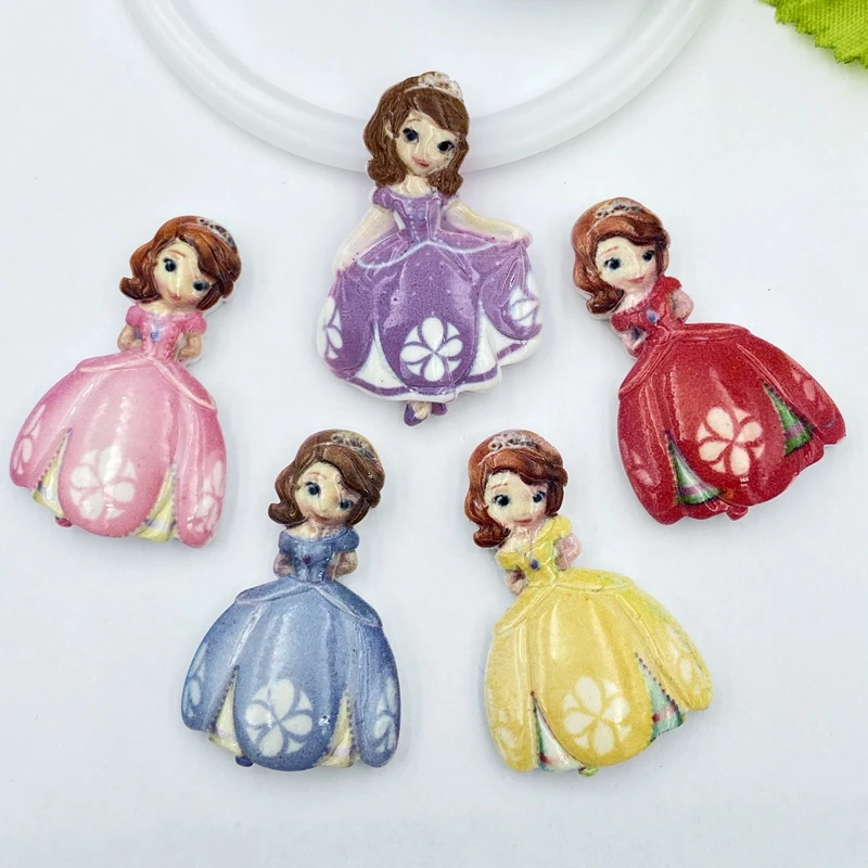 

10pcs/lot kawaii planar resin princess cabochons flatback DIY Scrapbook Hair Bows Cente crafts accessories