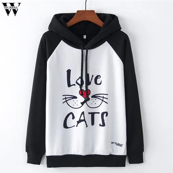 

New Fashion Woman Casual Sweatshirt Loose Autumn O-Neck Print Short Pullover Crocheted Pullovers Winter Streetwear