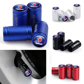 

Car Styling Sports Wheel Tire Valve Caps Cover For SAAB 9-3 9-5 93 9000 900 9-7 600 99 9-X 97X Turbo X Monster 9-2X GT750 92