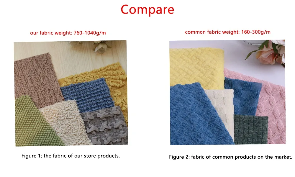 布料克重对比图