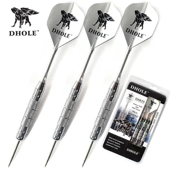 

3pcs CUESOUL DHOLE Series 27g 16cm Darts Professional Steel Tip Dart Set Needle Alloy Alu Dart Shaft With Sliver DardosFlight