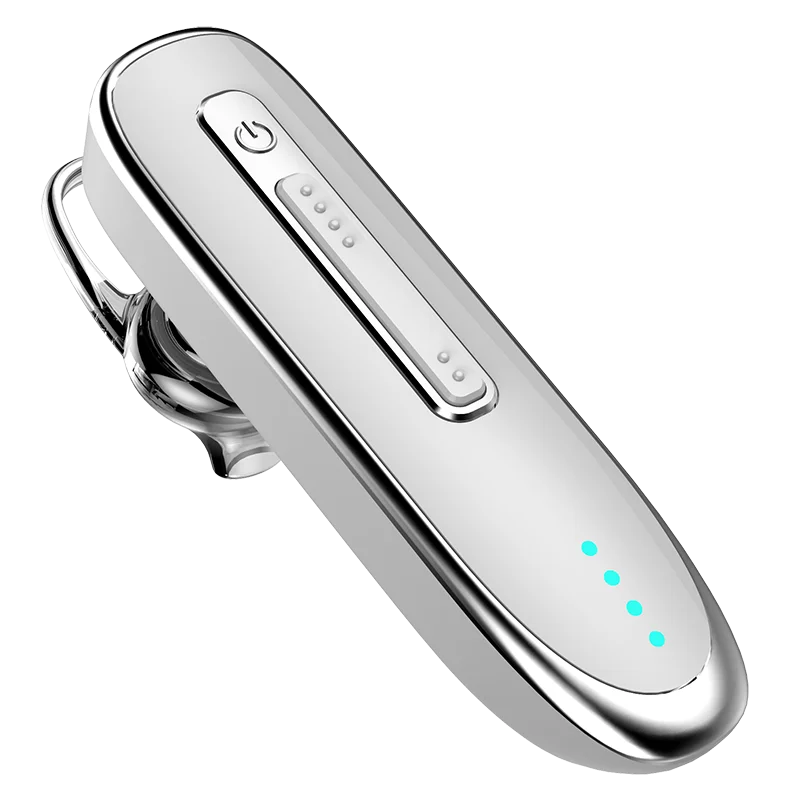 Беспроводные наушники с громкой связью Bluetooth, наушники мобильного телефона, гарнитура с микрофоном HD, спортивные наушники-вкладыши, смарт-соединение - Цвет: Белый