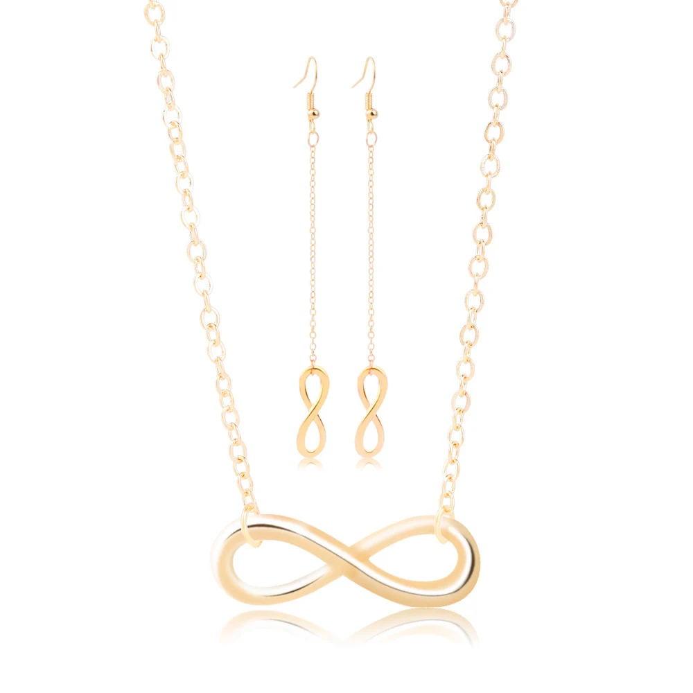 Qiao La  Latest  Beautiful  Eight Shape  Women's Jewelry  Sets  For Women Great  Elegant  High  Quality Engagement  Jewelry Sets