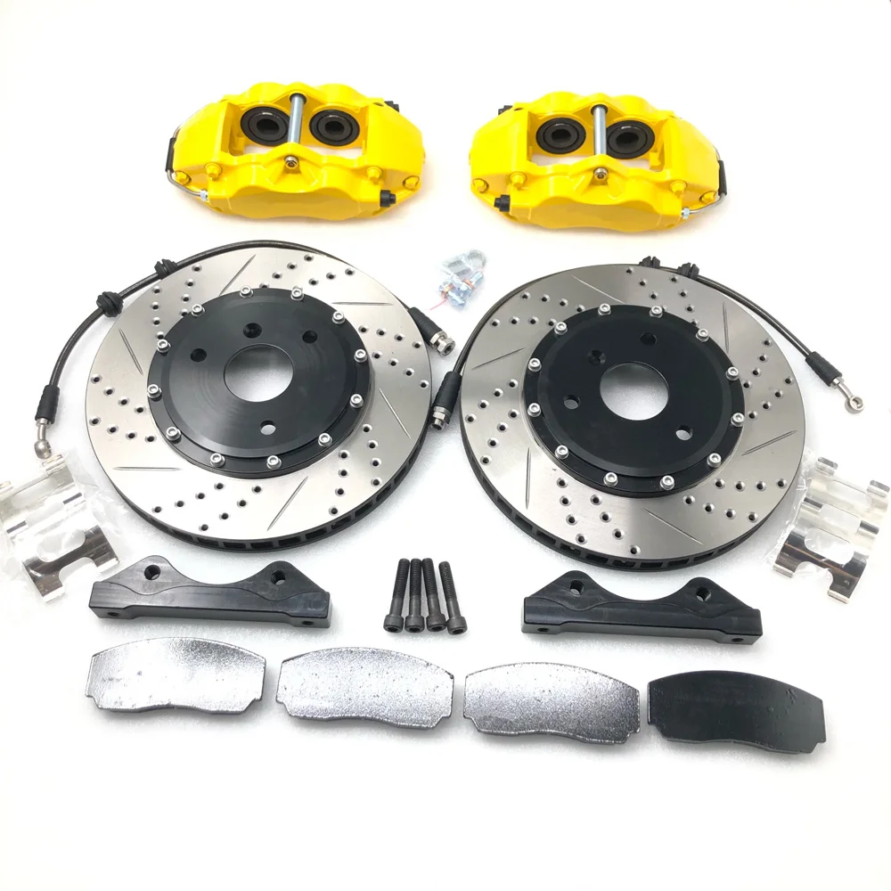 Передний Комплект Jekit 9200-330*28 мм PCD 5*100 и задний 7600-330*24 с комплектом тормозных