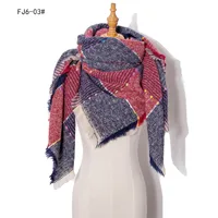 Women Winter Scarf Triangle Knitted Scarf Casual Ladies Plaid Pashmina Shawl and Wrap Female Foulard Scarves Echarpe Bufanda 2