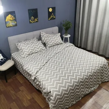 

Home using high quality 100% cotton bedding sheet pillowcase duvet cover 4pcs sets