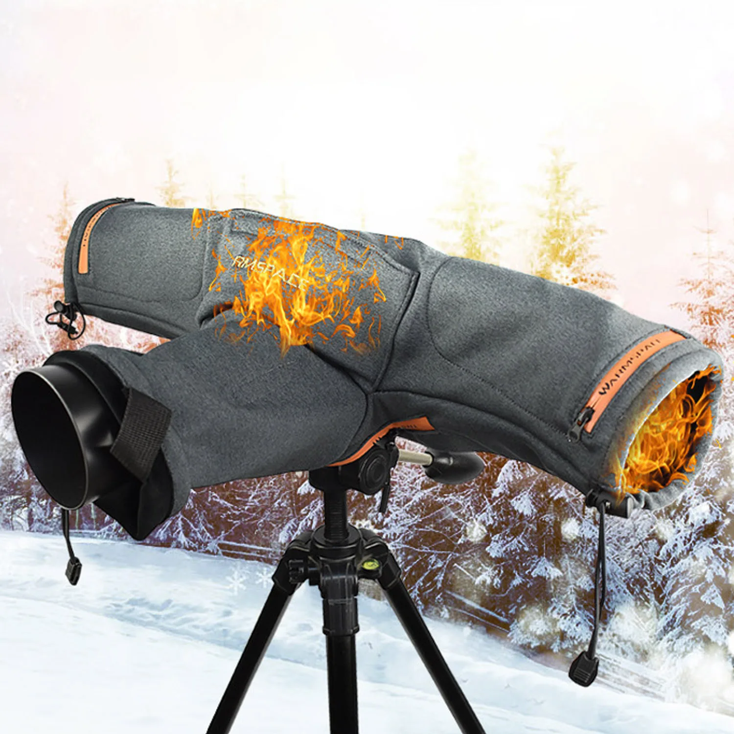 Besegad 3-gear температура регулируемая USB питание DSLR SLR камера теплый нагревательный чехол протектор для холодной зимы на открытом воздухе съемки