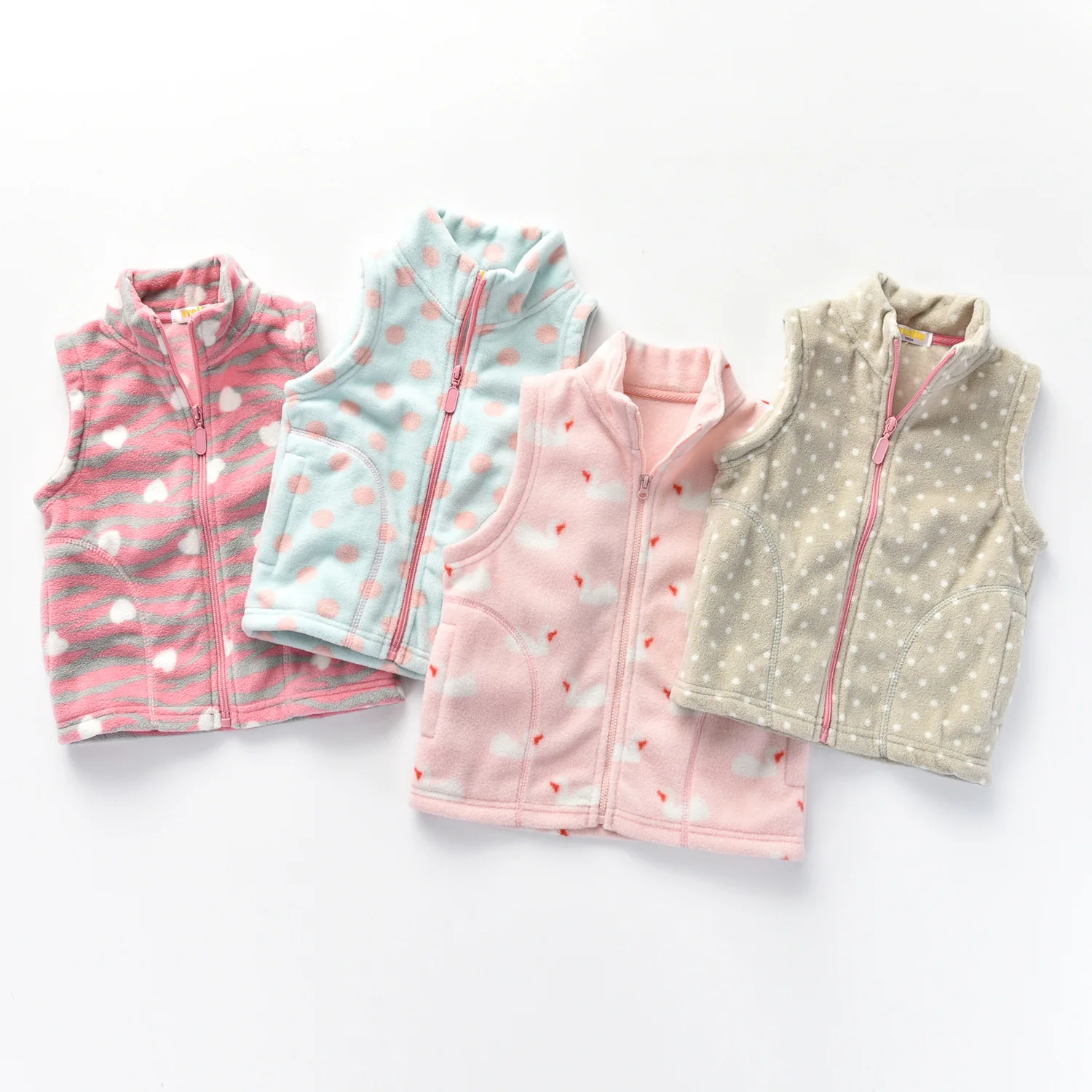 Vest Waistcoat Kid's Girl Coat 2-8 Y Children's Winter Jacket Colete Fleece Child Coat Baby Vests Toddler Girl Winter Clothes