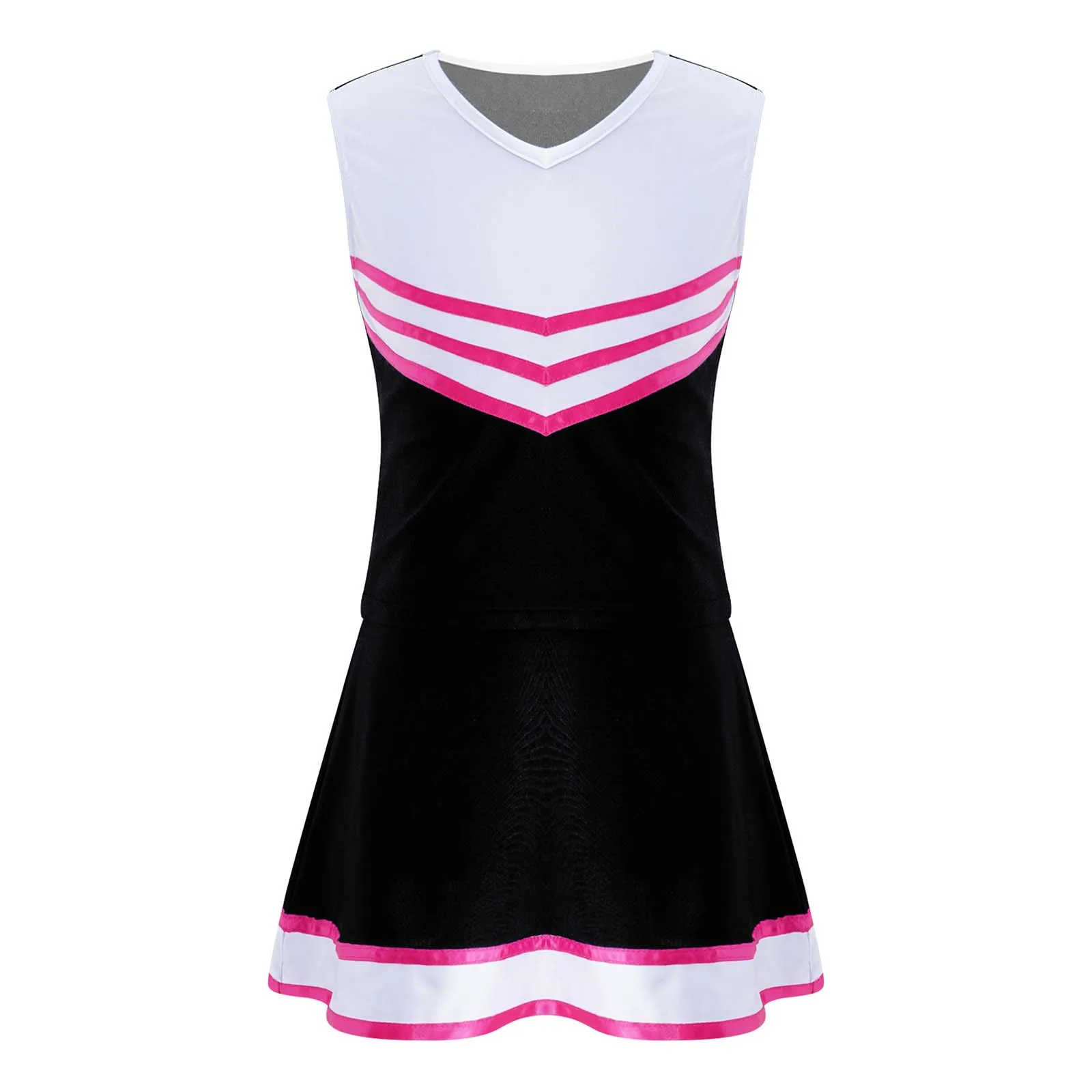 children's clothing sets expensive Kids Girls Cheer Leader Cheerleading Costumes Outfit Uniform Cheer Up Encourage Dance Dress Children Stage Performance Clothes pajamas for baby girl Clothing Sets