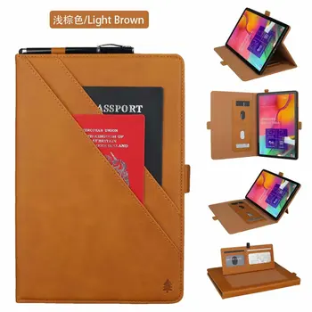 

Fashion Smart PU Leather Shell For Samsung Galaxy Tab A 10.1 inch 2019 SM-T510 SM-T515 Funda Tablet Protect Case Stand Cover+pen