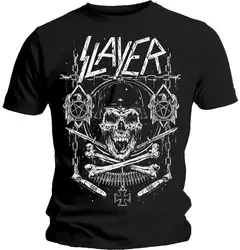 Slayer "Череп & Bones" футболка новая хлопковая Футболка брендовая одежда топы 11 цветов для мужчин