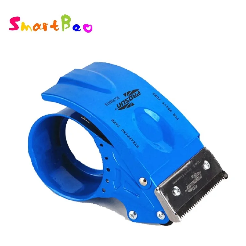 80mm dispensador de cinta para embalaje grande 3 Metal Handheld Tape Cutter 3 Inch Packing Sealing Dispenser Cutter, Color al azar
