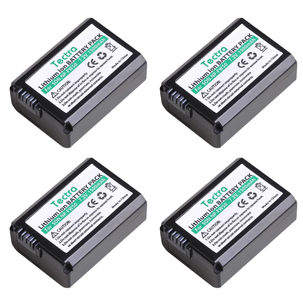 4 шт. NP-FW50 NPFW50 NP FW50 батарея+ ЖК USB двойное зарядное устройство для sony Alpha a6500 a6300 a6000 a5000 a3000 NEX-3 a7R батарея