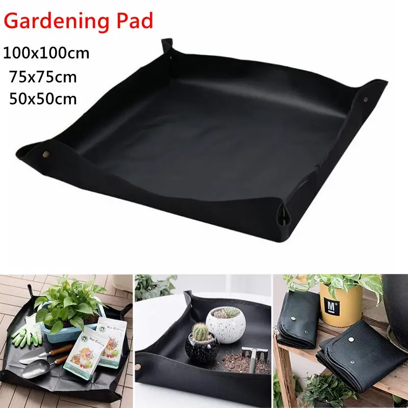 

Lock Waterproof Pad Anti Dirty Thicken Basin Cushion Mix Soil Flower Land Mat Gardening Pad Reusable Transplanting Pot Foldable