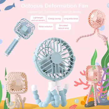 

Mini Hand-held Stroller Fan USB Or Battery Powered Adjustable 3 Speeds Portable Car Seat Baby Fan With Flexible Tripod