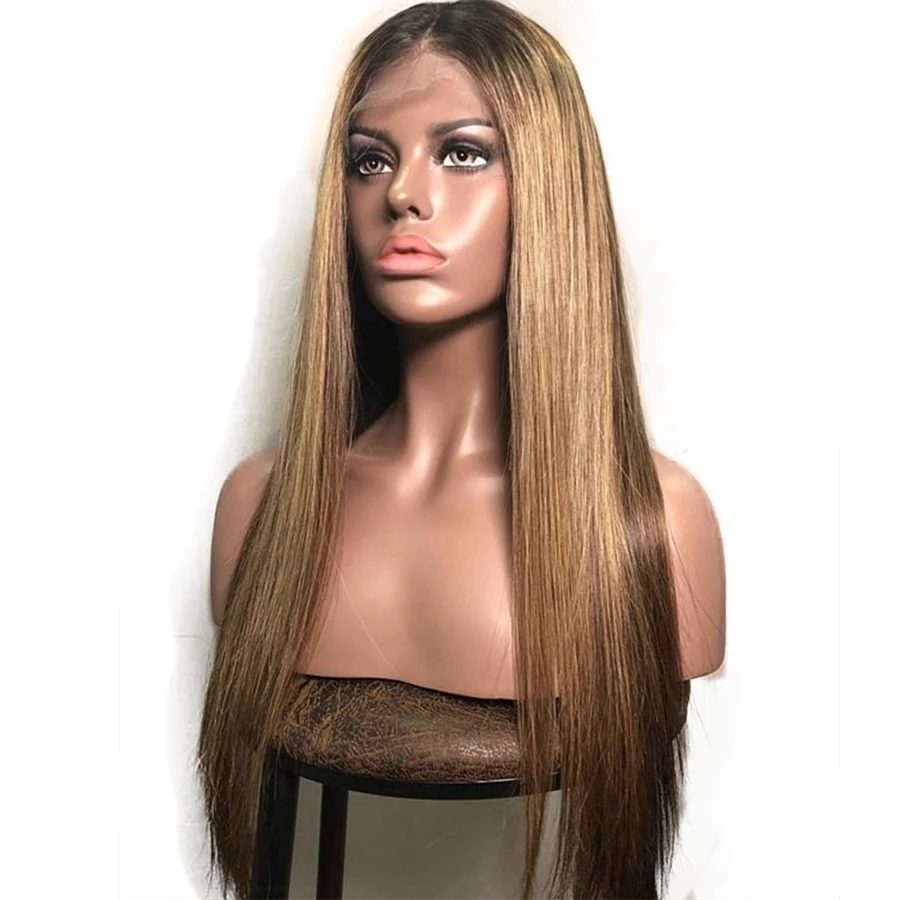 Выделите бразильские Remy человеческие волосы 360 кружевные передние парики шелковистые прямые предварительно выщипанные волосы Выделите светлые парики на кружеве